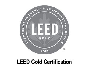 MEGA Plus has achieved LEED Gold Certification